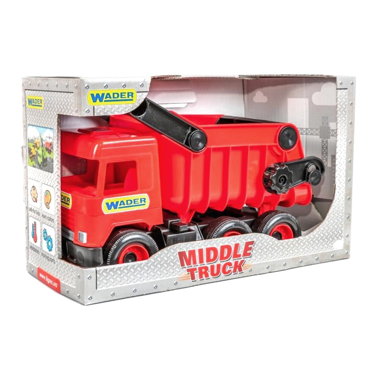 Самоскид Middle truck червоний | Wader