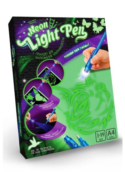 Набір креативної творчості Neon Light Pen Кішка | Dankotoys