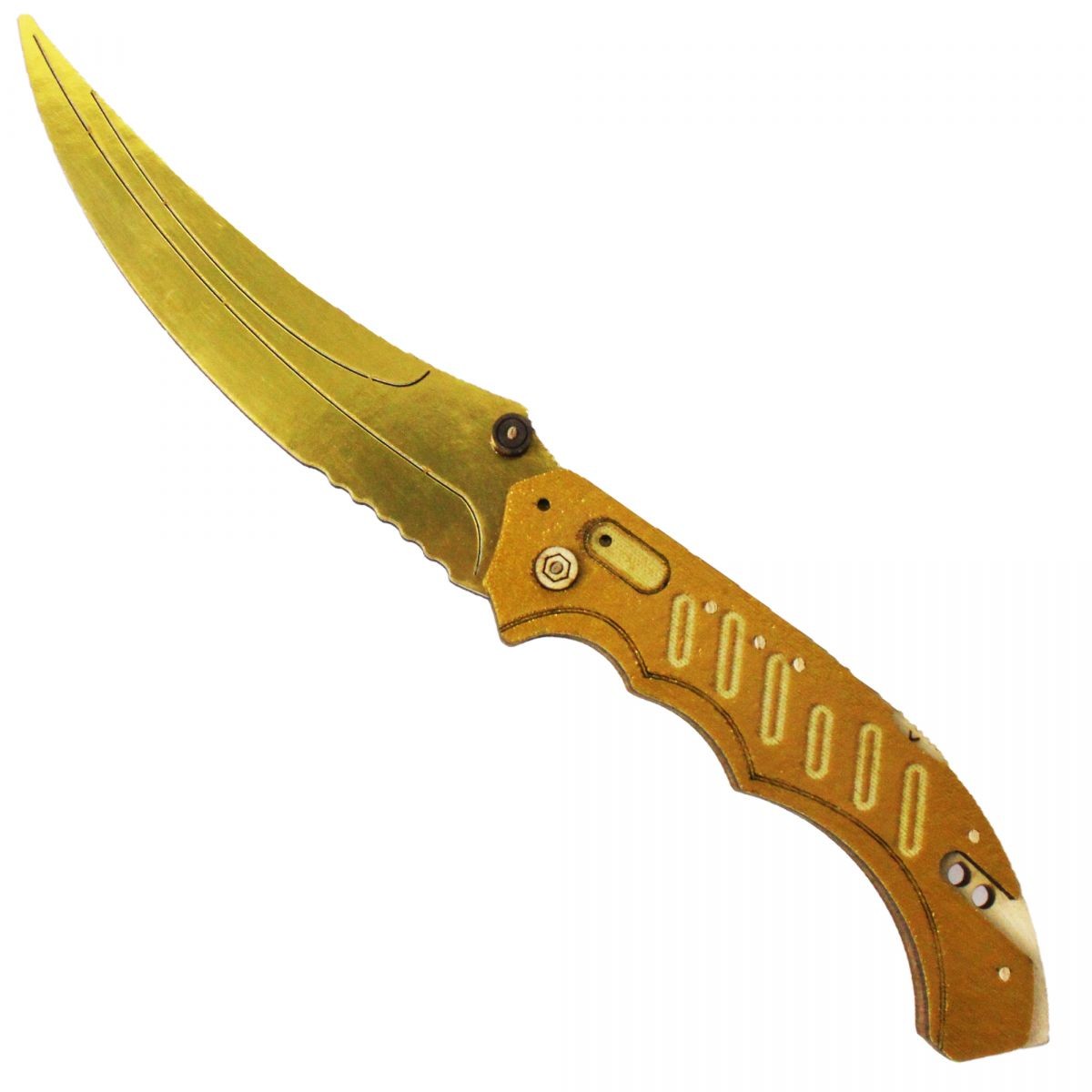 Ніж розкладний FLIP Gold CS GO дерев'яний