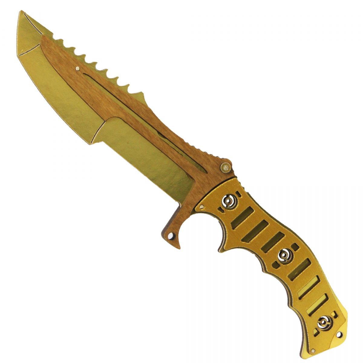 Ніж Мисливський CS GO Gold дерев'яний