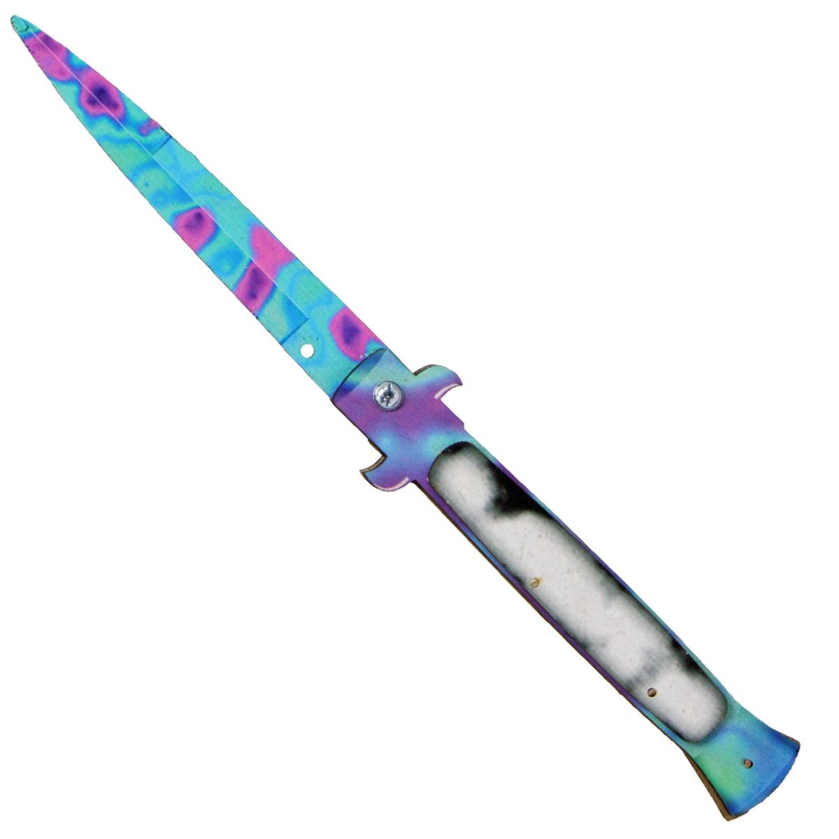 SO-2 Стилет Tie Dye сувенірний ніж дерев'яний 26 см